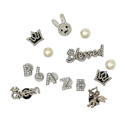 Pack 14 pin's pour Clogs - Argent