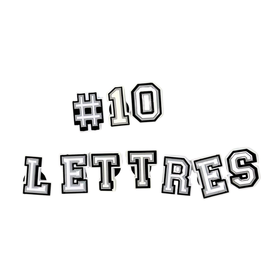 Pack 10 Pin's pour Clogs - Chiffres et Lettres