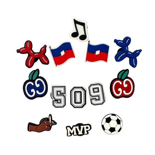 Pack 10 Pin's pour Clogs - Haïti