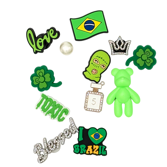 Pack 11 Pin's pour Clogs - Brésil Brillant
