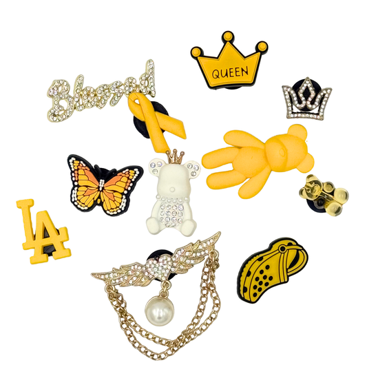 Pack 11 Pin's pour Clogs – Yellow