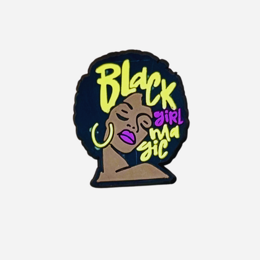 Pin's pour Clogs - Black Power Girl