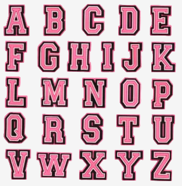 Pin's pour Clogs - Lettres Roses