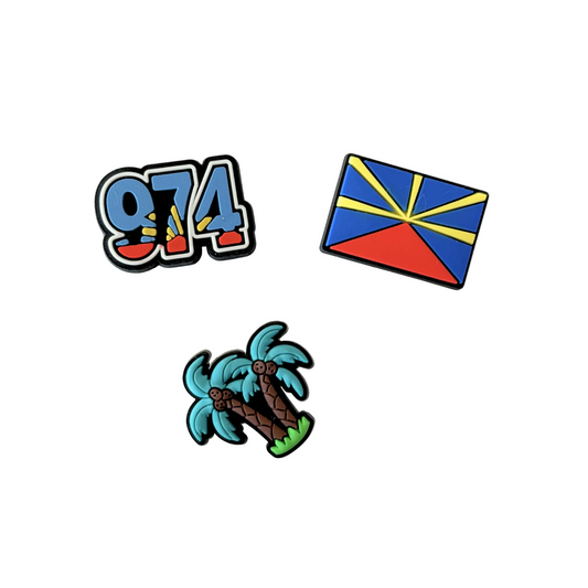 Mini pack de 3 pin's - Réunion