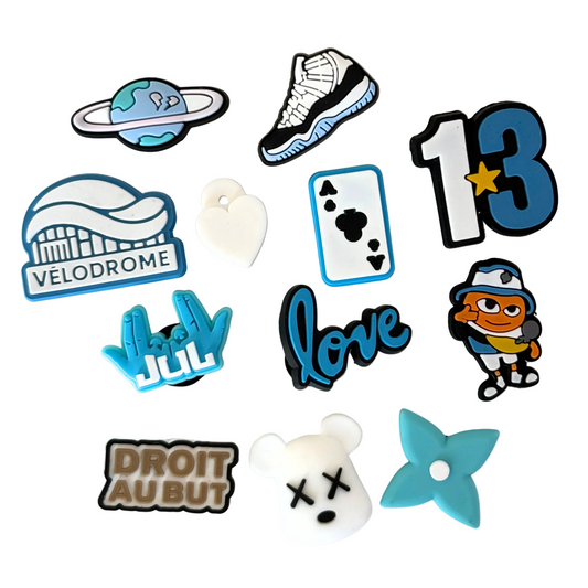 Pack pin's pour Clogs - Marseille Bleu Ciel