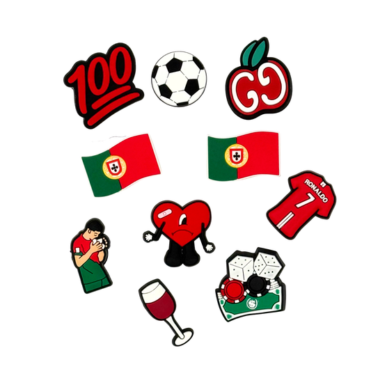 Pack 10 pin's pour Clogs - Portugal